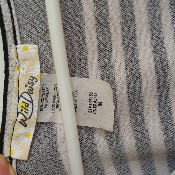 Striped A line Dress - Picture 3 of 4